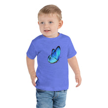 Load image into Gallery viewer, &#39;Blue Butterfly&#39; Toddler Short Sleeve Tee
