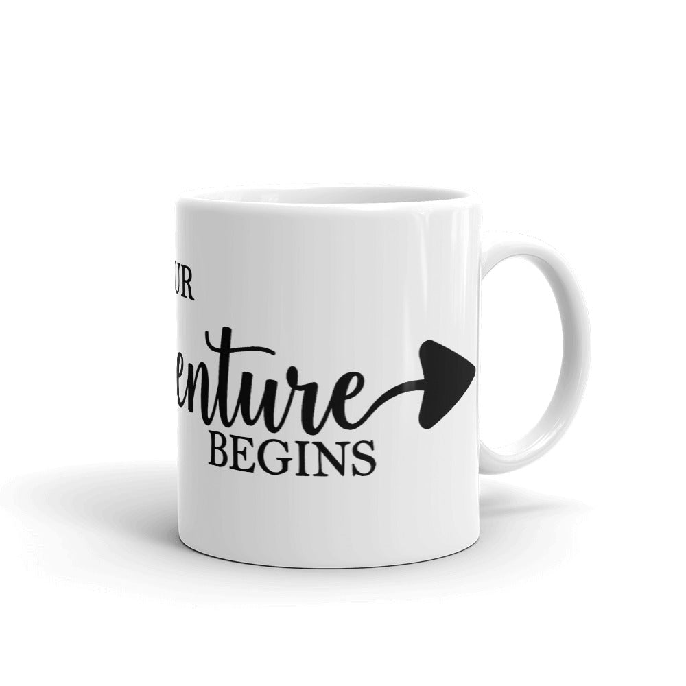 'Adventure Begins' Mug