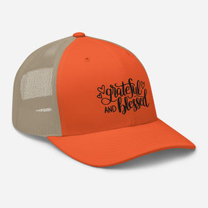 'Grateful & Blessed' Trucker Cap