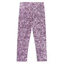 Load image into Gallery viewer, &#39;Purple Glitter Print&#39; Kid&#39;s Leggings
