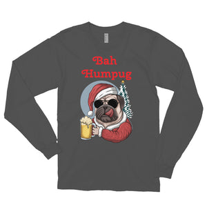 'Bah Humpug' Long sleeve unisex t-shirt Made in USA