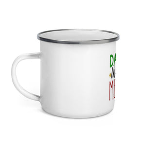 'Dashing Through Merlot' Enamel Mug