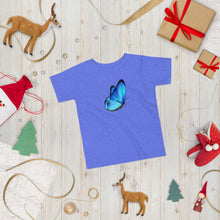 Load image into Gallery viewer, &#39;Blue Butterfly&#39; Toddler Short Sleeve Tee
