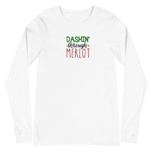 Load image into Gallery viewer, &#39;Dashing Through Merlot&#39; Unisex Long Sleeve Tee
