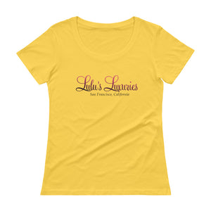 'Lulu's Luxuries' Ladies' Scoopneck T-Shirt