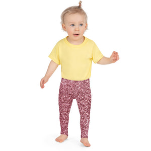 'Pink Glitter Print' Kid's Leggings