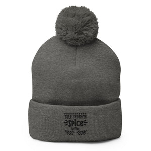 'Talk Pumpkin Spice To Me' Unisex Pom-Pom Beanie