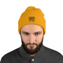 Load image into Gallery viewer, &#39;Talk Pumpkin Spice To Me&#39; Unisex Pom-Pom Beanie
