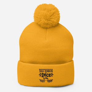 'Talk Pumpkin Spice To Me' Unisex Pom-Pom Beanie