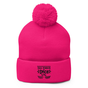 'Talk Pumpkin Spice To Me' Unisex Pom-Pom Beanie