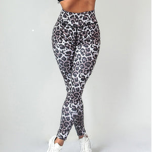 Women's Elastic Animal Print Sport Leggings