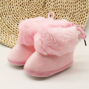 Fuzzy Infant Soft Sole Boots