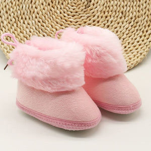 Fuzzy Infant Soft Sole Boots