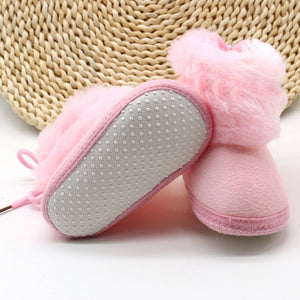 Fuzzy Infant Soft Sole Boots