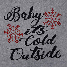 Load image into Gallery viewer, &#39;Baby It&#39;s Cold Outside&#39; Women&#39;s Plaid Pullover Tee
