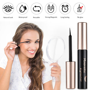 Waterproof Magnetic Eyelash and Liquid Eyeliner Set