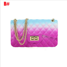 Load image into Gallery viewer, Women&#39;s Rainbow Jelly Shoulder Chain Handbag
