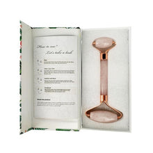 Load image into Gallery viewer, Crystal Face Massagers in Jade and Rose Quartz
