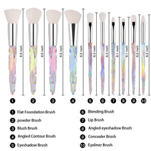 Load image into Gallery viewer, &#39;Glam Makeup Brush Set&#39; 10 Pieces
