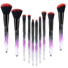 Load image into Gallery viewer, &#39;Glam Makeup Brush Set&#39; 10 Pieces
