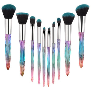 'Glam Makeup Brush Set' 10 Pieces