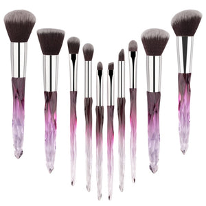 'Glam Makeup Brush Set' 10 Pieces