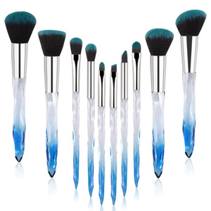 'Glam Makeup Brush Set' 10 Pieces