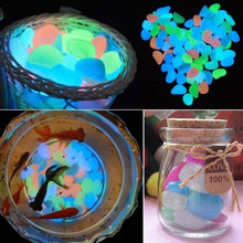 Load image into Gallery viewer, 25/50pcs Glow in the Dark Garden Pebbles
