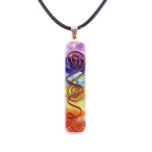 Load image into Gallery viewer, Reiki Chakra Orgone Pendant Necklace
