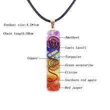 Load image into Gallery viewer, Reiki Chakra Orgone Pendant Necklace
