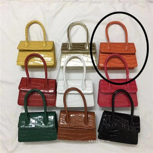 Women's Crocodile Pattern Mini Handbag