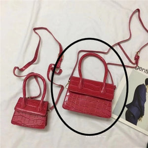 Women's Crocodile Pattern Mini Handbag