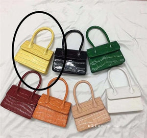 Women's Crocodile Pattern Mini Handbag