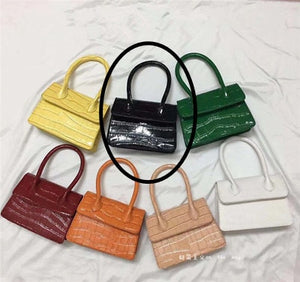 Women's Crocodile Pattern Mini Handbag