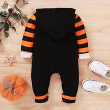 Load image into Gallery viewer, &#39;My 1st Halloween&#39; Pumpkin Hoodie Romper
