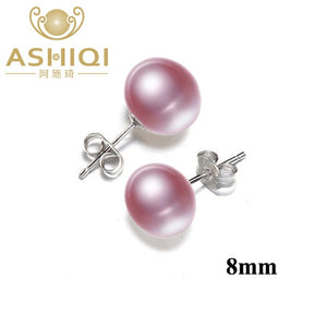 Natural Freshwater Pearl Stud Earrings