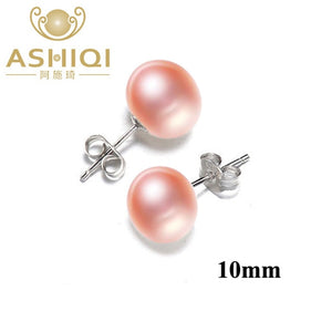 Natural Freshwater Pearl Stud Earrings