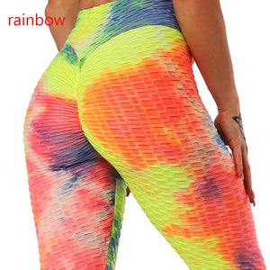 Women's 'Color Burst' Fitness Leggings TikTok Trend