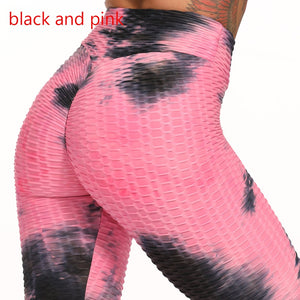 Women's 'Color Burst' Fitness Leggings TikTok Trend