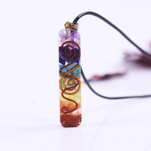 Load image into Gallery viewer, Reiki Chakra Orgone Pendant Necklace
