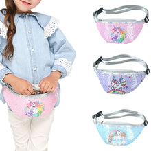 Load image into Gallery viewer, Children&#39;s Unicorn Sequin Fashion Pouch
