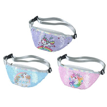 Load image into Gallery viewer, Children&#39;s Unicorn Sequin Fashion Pouch
