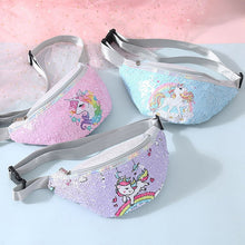 Load image into Gallery viewer, Children&#39;s Unicorn Sequin Fashion Pouch
