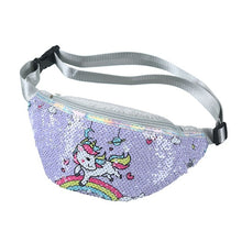 Load image into Gallery viewer, Children&#39;s Unicorn Sequin Fashion Pouch
