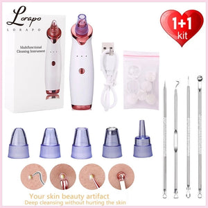 Electric Facial Cleaner Vacuum Suction Set Beauty Skin Care Tools