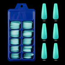 Load image into Gallery viewer, Nail Kit With 100 Pieces Of Solid Color Pointed False Nails: Multiple Color Options Available
