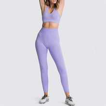 Load image into Gallery viewer, 2pc Women&#39;s Seamless Yoga Fitness Activewear Set
