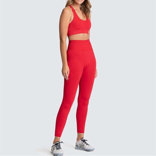 Linyuex Yoga Ladies Workout Clothes Set Yoga Wear Seamless Sportswear  2-Piece Set Top Ladies Sports Bra High Waist Sports Leggings (Color : Blue,  Size : Small) : : Clothing, Shoes & Accessories