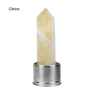 Natural Quartz Gemstone Glass Water Bottle