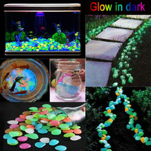 Load image into Gallery viewer, 25/50pcs Glow in the Dark Garden Pebbles
